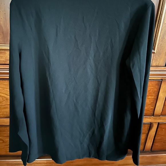 No Brand Women's Elegant Long Sleeve Black Top Gold Buttons Size M - Picture 4 of 8